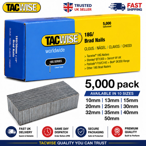 Tacwise 18g gauge brad - gauge,