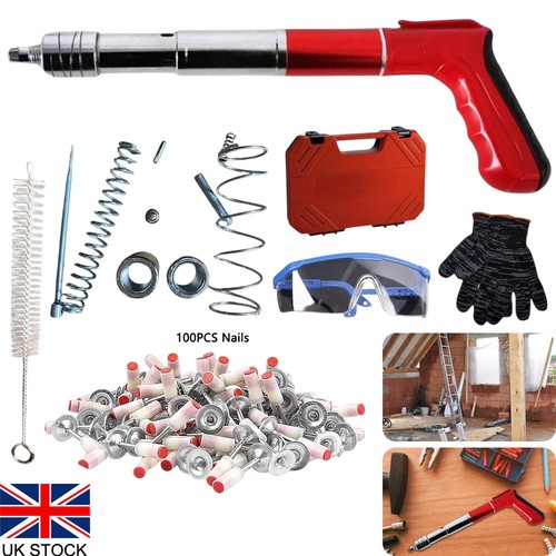 Concrete nail gun set with - with, 100