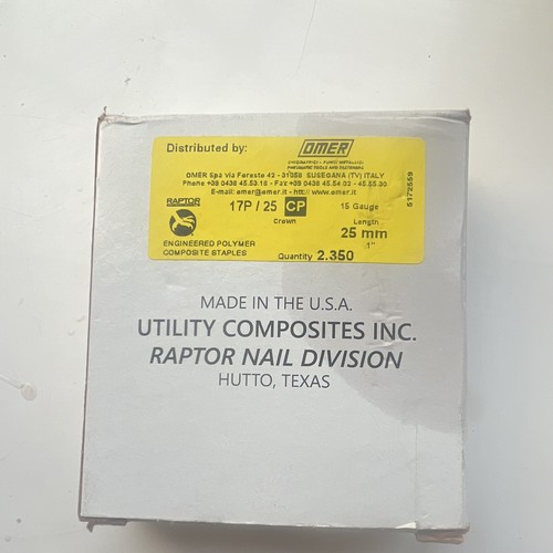 Raptor finish nails - finish, gauge