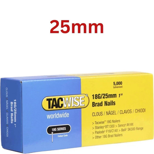 Tacwise 18g galvanised brad - 18g,